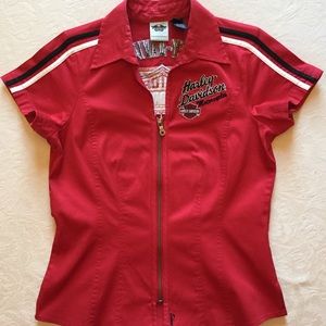 Harley Davidson🔥Zip Up Mechanic Shirt